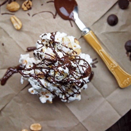 Salted Chocolate & Peanut Popcorn