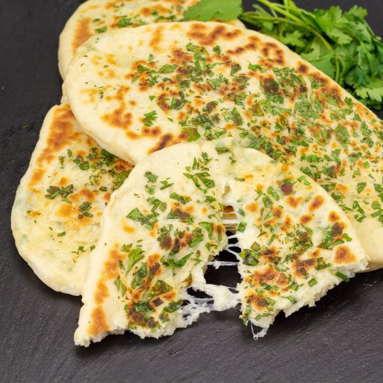 Cheese Stuffed Naan Bread