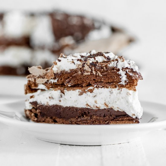 Chocolate Meringue Layer Cake