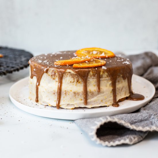 Caramel Golden Milk Cake