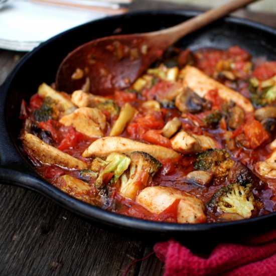 Skillet Chicken with Vegetables