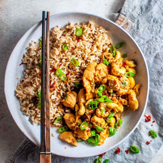 Honey Chilli Chicken with Cashews