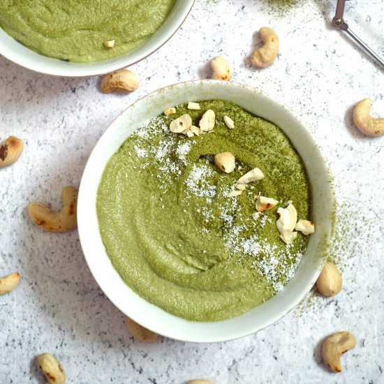 Matcha Cashew Pudding