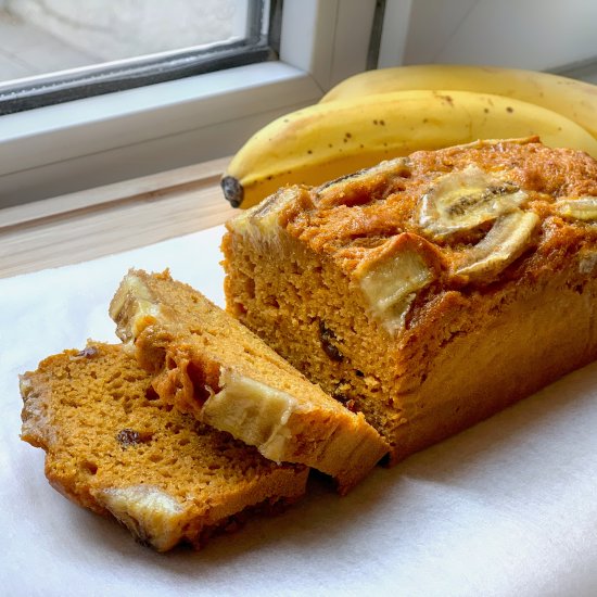 90 Calorie Pumpkin Banana Bread