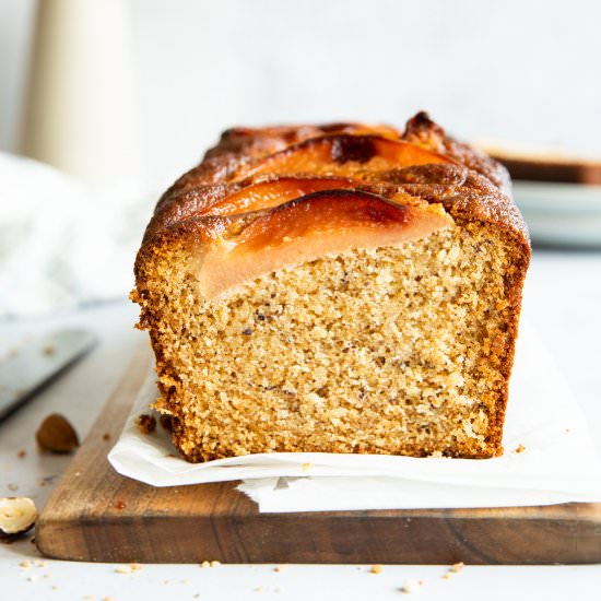 Honey Hazelnut Quince Cake