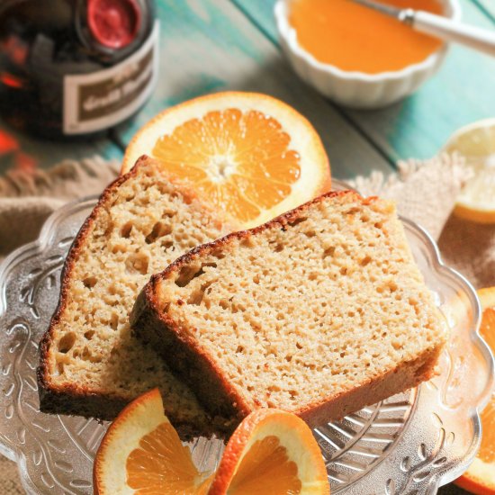 Healthy Boozy Orange Pound Cake