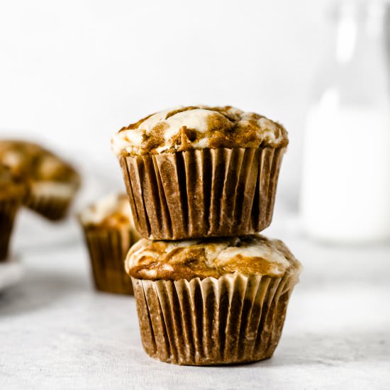 GF Pumpkin Cheesecake Muffins