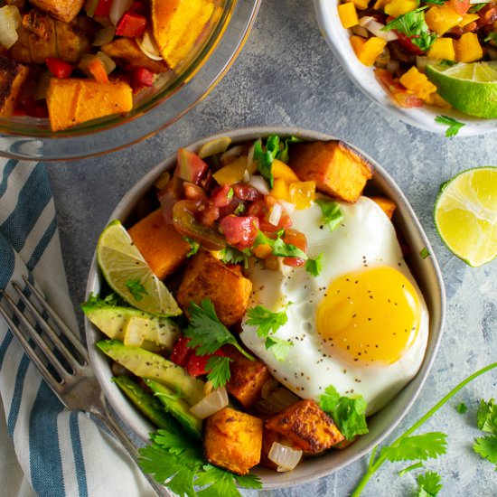 Roasted Butternut Squash Hash Bowl