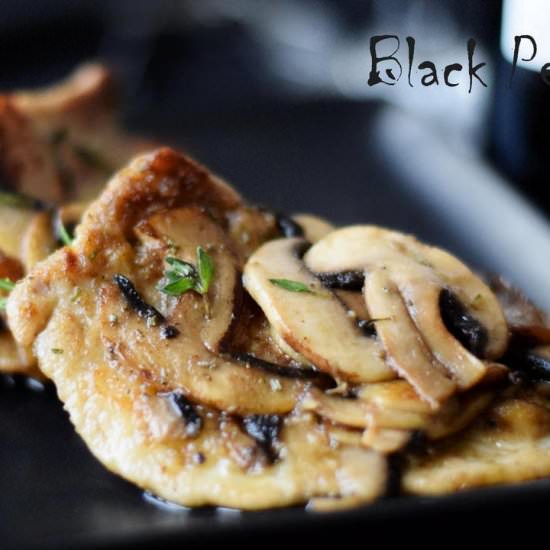 Veal Escalope with Mushrooms