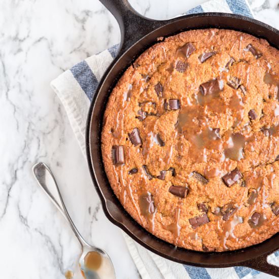 Pumpkin Skillet Cookie