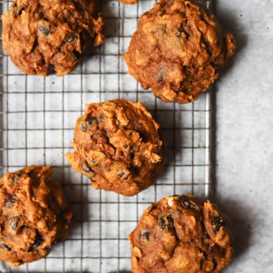 Pumpkin Oatmeal Raisin Cookies