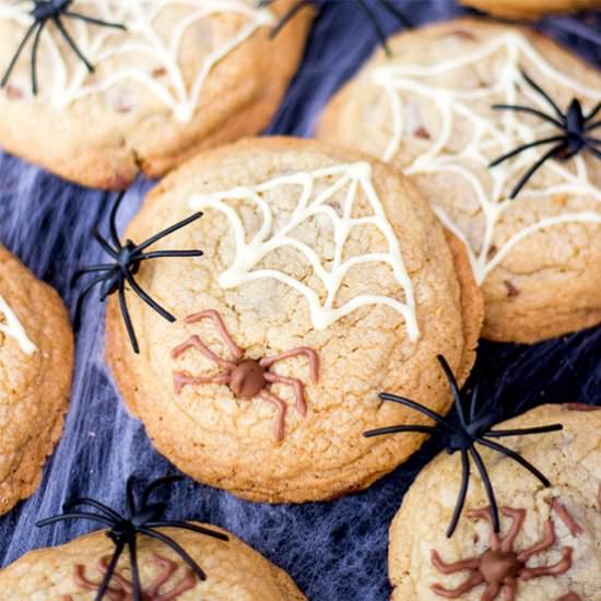 Chocolate Chip Spider Cookies