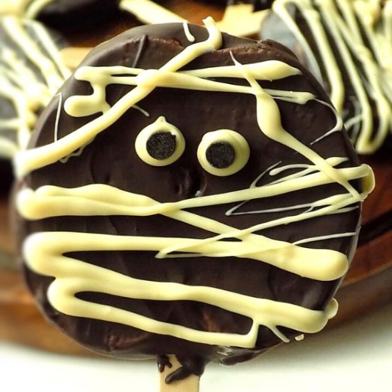 Chocolate Covered Halloween Apples