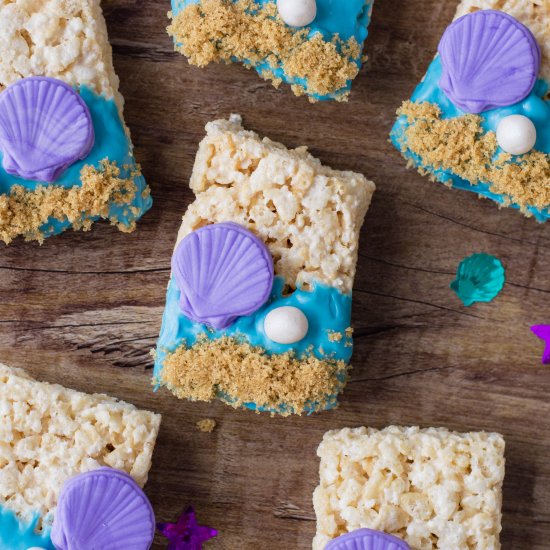 Mermaid Rice Krispies Treats