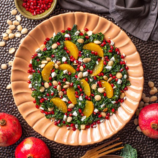 Kale Salad with Pomegranate