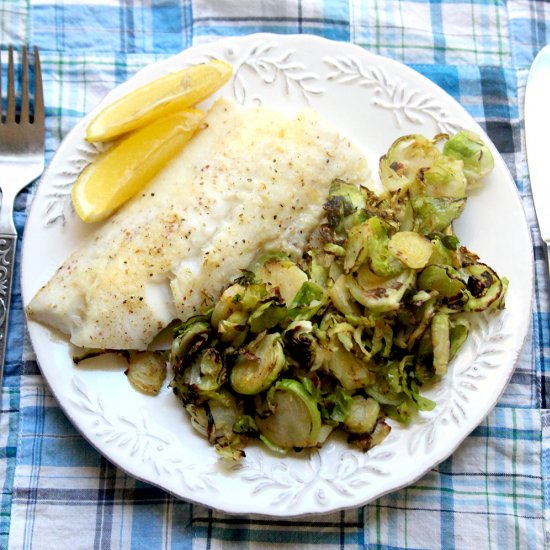 Parmesan Baked Haddock with Lemon