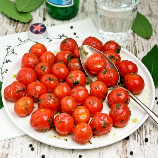 Herb roasted cherry tomatoes