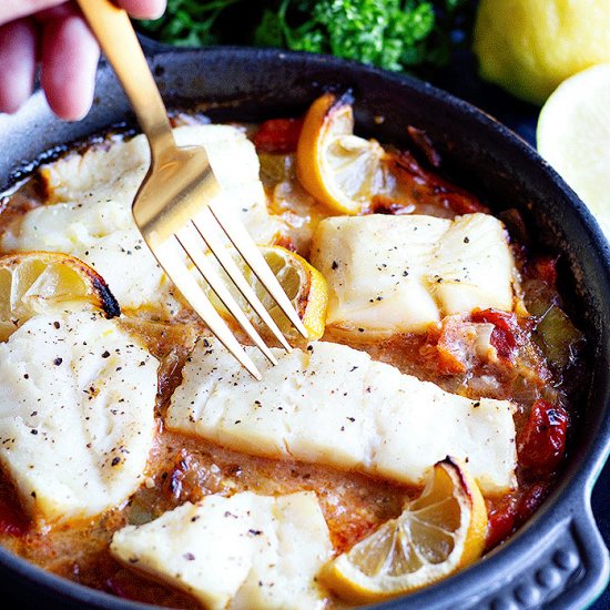 Turkish Baked Cod Recipe