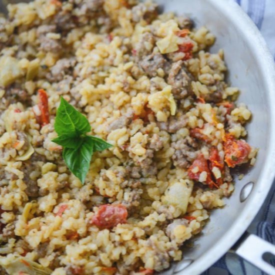 Italian Sausage Risotto