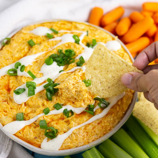 Crockpot Buffalo Chicken Dip