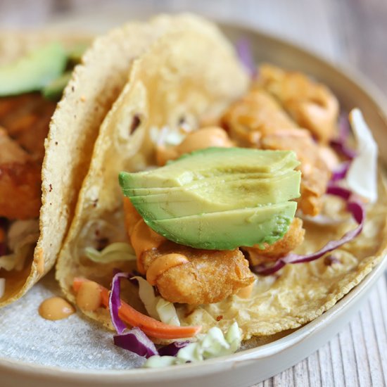 Vegan fish tacos