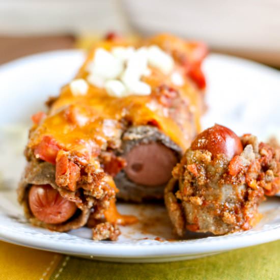 LOW CARB CHILI DOG BAKE