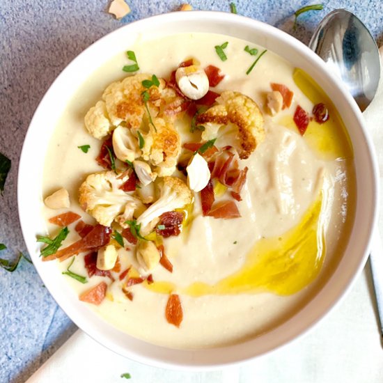 Roasted Cauliflower Soup – Paleo