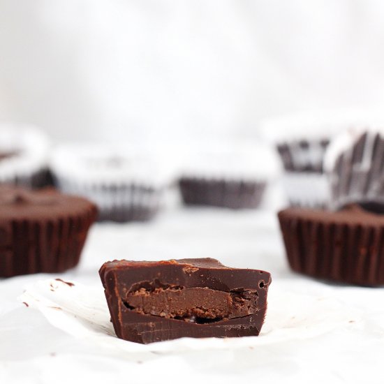 Brownie Batter Chocolate Cups