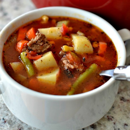 Easy Hamburger Vegetable Soup