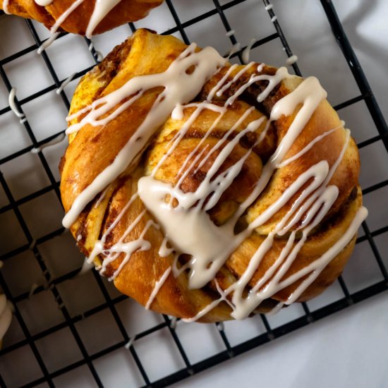 Pumpkin Brioche Swirls