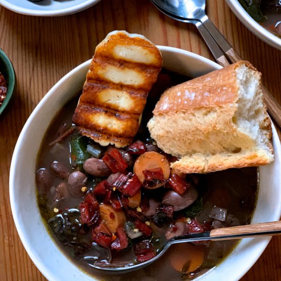 heirloom bean soup-slow cooker