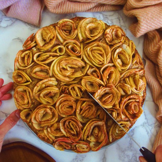 Spiced Apple Bouquet Cake