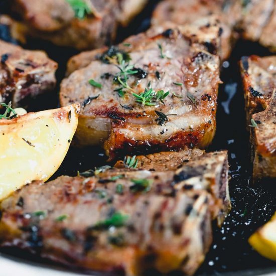 Lemon Thyme Lamb Chops