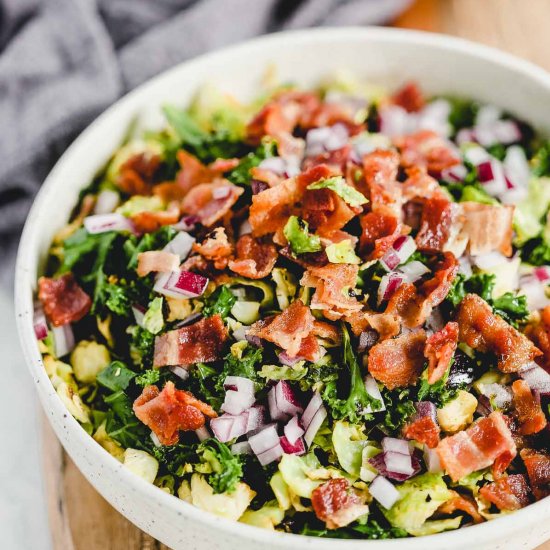 Brussels Sprouts Bacon Salad