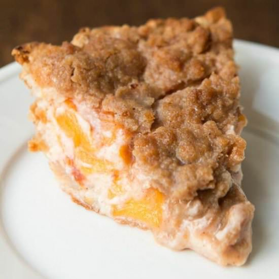 SOUR CREAM PEACH PIE