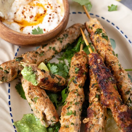 Chicken Seekh Kebabs