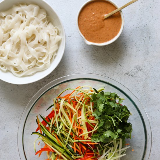 Creamy Coconut Thai Noodle Salad