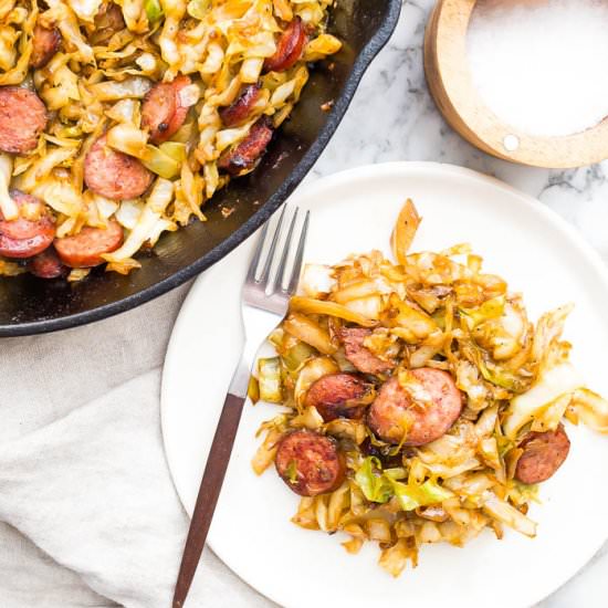 Kielbasa and Cabbage