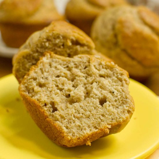 Peanut Butter Banana Muffins