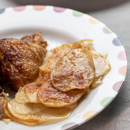 Sheet Pan Potato Gratin