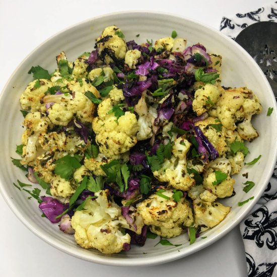 Pesto Roasted Cauliflower