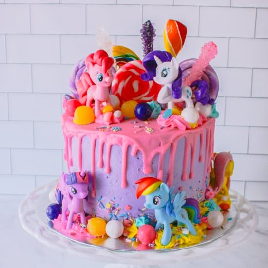 My Little Pony Drip Cake