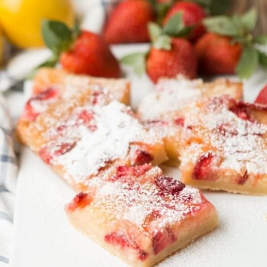 STRAWBERRY LEMON BARS