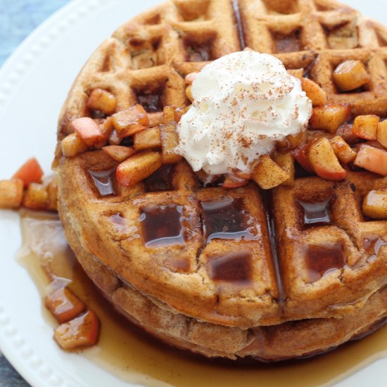 Apple Spiced Waffles