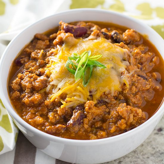 Turkey Chili with Pumpkin