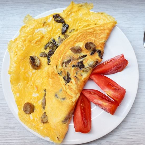 Oyster Mushroom Omelette