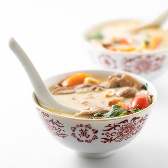 Slow Cooker Thai Chicken Soup