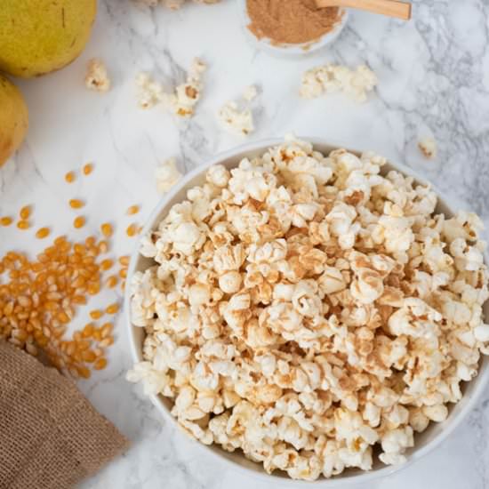 Gingered Pear Stovetop Popcorn