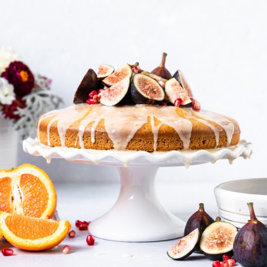 Orange Blossom & Fig Olive Oil Cake