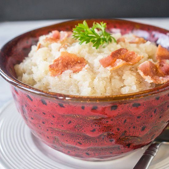 Mashed Turnips with Bacon